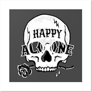 Happy Alone Posters and Art